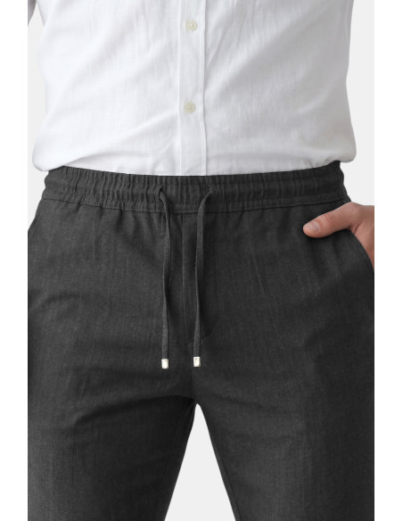 DeepSEA İtalyan Kesim Slim Fit Likralı Duble Paça Spor Pantolon 2602050