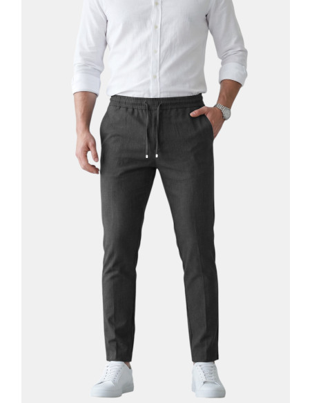 DeepSEA Slim Fit Beli Lastikli İpli Likralı Soft Touch Spor Pantolon 2601746