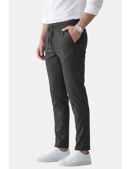 DeepSEA Slim Fit Beli Lastikli İpli Likralı Soft Touch Spor Pantolon 2601746