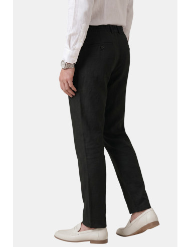 DeepSEA Slim Fit Likralı Keten Dokulu Pamuklu Erkek Pantolon – Nefes Alan Yazlık Modern Kesim 2600705