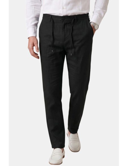 DeepSEA Slim Fit Likralı Keten Dokulu Pamuklu Erkek Pantolon – Nefes Alan Yazlık Modern Kesim 2600705