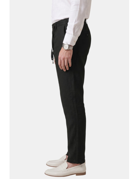 DeepSEA Slim Fit Likralı Keten Dokulu Pamuklu Erkek Pantolon – Nefes Alan Yazlık Modern Kesim 2600705