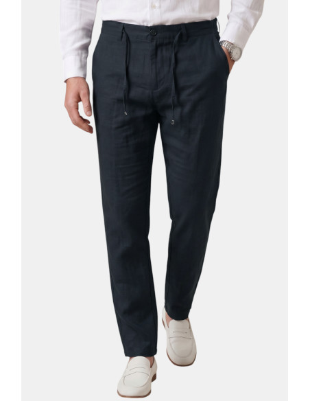 DeepSEA Slim Fit Likralı Keten Dokulu Pamuklu Erkek Pantolon – Nefes Alan Yazlık Modern Kesim 2600705