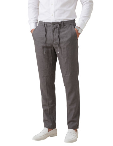 DeepSEA Slim Fit Likralı Keten Dokulu Pamuklu Erkek Pantolon – Nefes Alan Yazlık Modern Kesim 2600705