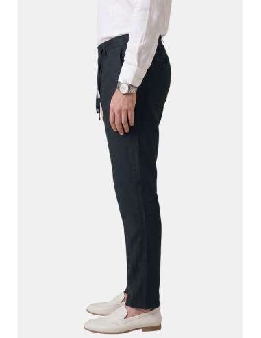 DeepSEA Slim Fit Likralı Keten Dokulu Pamuklu Erkek Pantolon – Nefes Alan Yazlık Modern Kesim 2600705