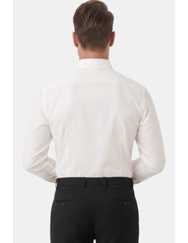 DeepSEA Slim Fit Kolay Ütülenebilir Açık Dik Yaka Likralı Erkek Gömlek 2602615