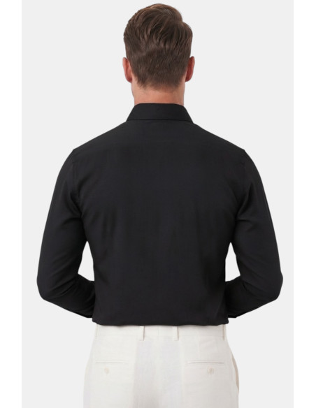 DeepSEA Slim Fit Kolay Ütülenebilir Açık Dik Yaka Likralı Erkek Gömlek 2602615
