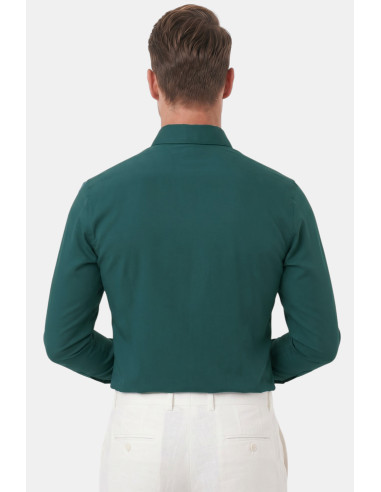 DeepSEA Slim Fit Kolay Ütülenebilir Açık Dik Yaka Likralı Erkek Gömlek 2602615