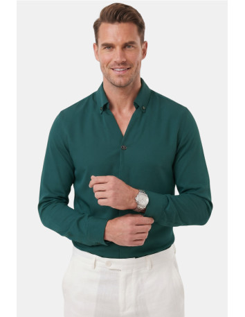 DeepSEA Slim Fit Kolay Ütülenebilir Açık Dik Yaka Likralı Erkek Gömlek 2602615 2