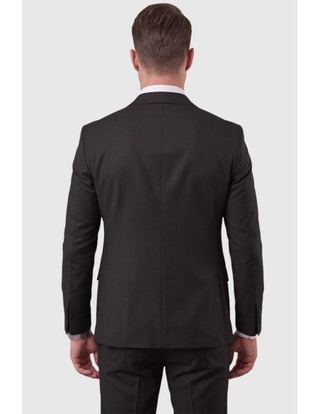 DeepSEA Slim Fit Likralı 3’lü Takım Elbise Ceket Yelek Pantolon Modern Şık Tasarım 2601798