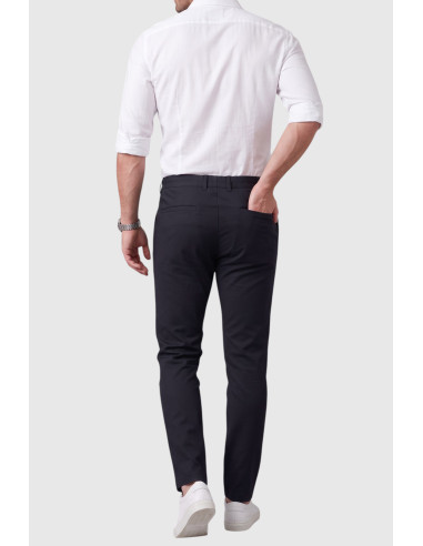 DeepSEA Erkek Slim Fit İpli Kumaş Pantolon Dar Kesim Esnek Smart Casual 2601100