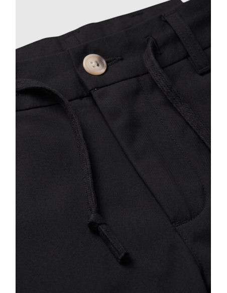 DeepSEA Erkek Slim Fit İpli Kumaş Pantolon Dar Kesim Esnek Smart Casual 2601100
