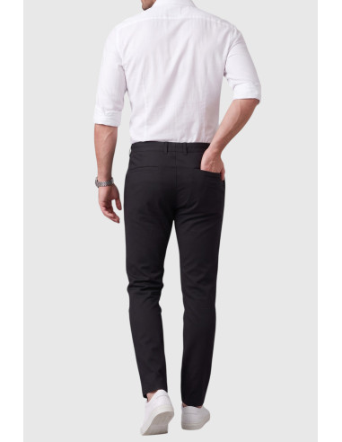 DeepSEA Erkek Slim Fit İpli Kumaş Pantolon Dar Kesim Esnek Smart Casual 2601100