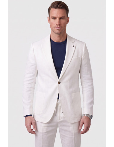 DeepSEA Slim Fit Gofre Dokulu Yazlık Spor Takım Elbise – Yarım Astarlı Likralı 2’li Kombin 2604007