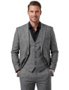 DeepSEA 3 Parça Slim Fit Yelekli Erkek Takım Elbise – Çift Yırtmaçlı Modern Kesim 2601631