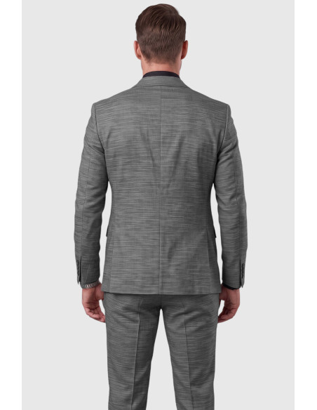 DeepSEA 3 Parça Slim Fit Yelekli Erkek Takım Elbise – Çift Yırtmaçlı Modern Kesim 2601631