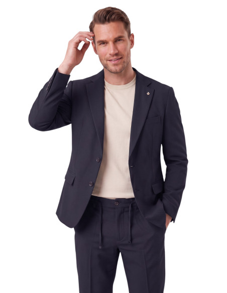 DeepSEA Erkek Slim Fit Likralı Gofre Kumaş Takım Elbise İpli Lastikli Pantolon 2602326