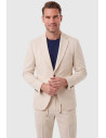 DeepSEA Erkek Slim Fit Likralı Gofre Kumaş Takım Elbise İpli Lastikli Pantolon 2602326