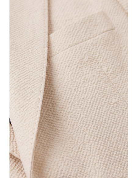 DeepSEA Erkek Slim Fit Likralı Gofre Kumaş Takım Elbise İpli Lastikli Pantolon 2602326