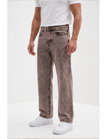 DeepSEA Erkek Yıkamalı Baggy Fit Likralı Bol Kesim Esnek Jean Kot Pantolon 2600059