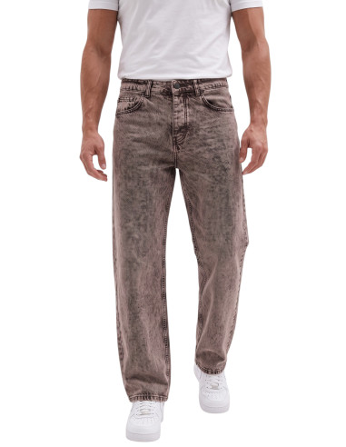 DeepSEA Erkek Yıkamalı Baggy Fit Likralı Bol Kesim Esnek Jean Kot Pantolon 2600059