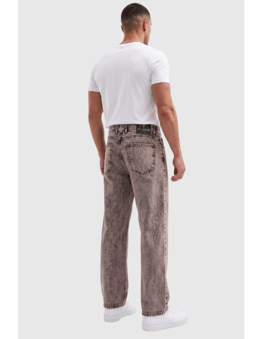 DeepSEA Erkek Yıkamalı Baggy Fit Likralı Bol Kesim Esnek Jean Kot Pantolon 2600059