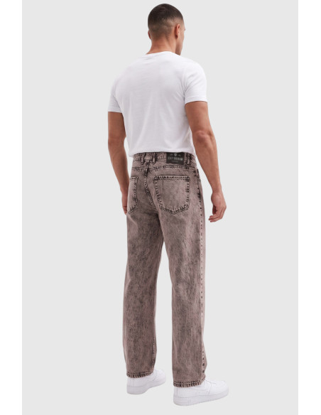 DeepSEA Erkek Yıkamalı Baggy Fit Likralı Bol Kesim Esnek Jean Kot Pantolon 2600059