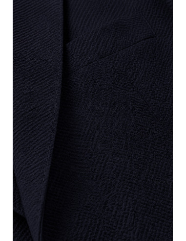 DeepSEA Erkek Slim Fit Likralı Gofre Kumaş Takım Elbise İpli Lastikli Pantolon 2602326