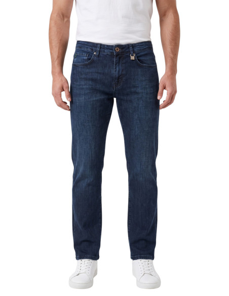 DeepSEA Erkek Slim Fit Dar Kesim Likralı Mavi Kot Pantolon – Yumuşak Dokulu Esnek Jean 2600692