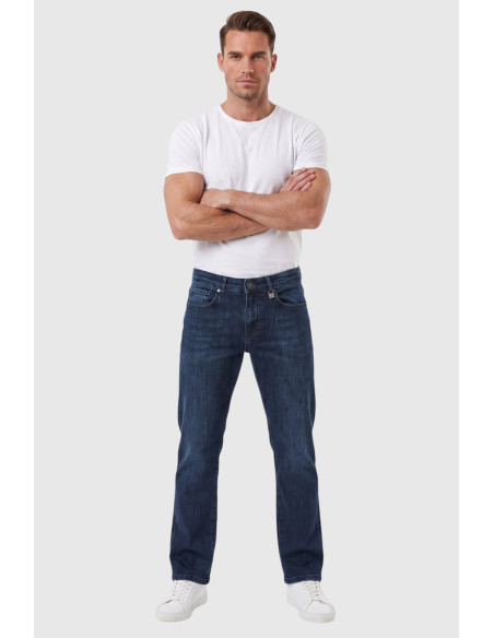 DeepSEA Erkek Slim Fit Dar Kesim Likralı Mavi Kot Pantolon – Yumuşak Dokulu Esnek Jean 2600692