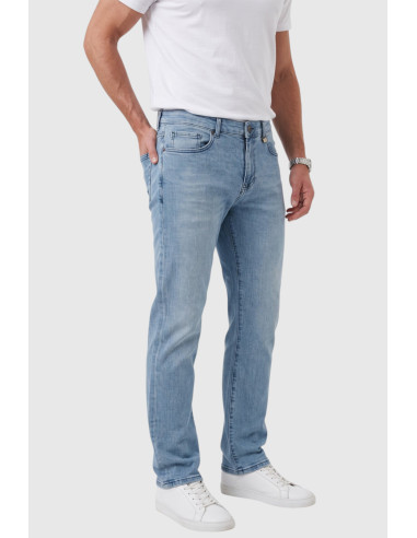 DeepSEA Erkek Slim Fit Dar Kesim Likralı Mavi Kot Pantolon – Yumuşak Dokulu Esnek Jean 2600692