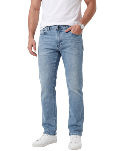 DeepSEA Erkek Slim Fit Dar Kesim Likralı Mavi Kot Pantolon – Yumuşak Dokulu Esnek Jean 2600692