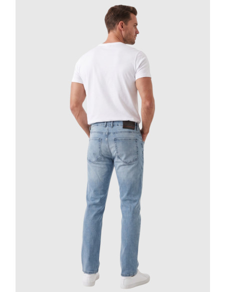 DeepSEA Erkek Slim Fit Dar Kesim Likralı Mavi Kot Pantolon – Yumuşak Dokulu Esnek Jean 2600692