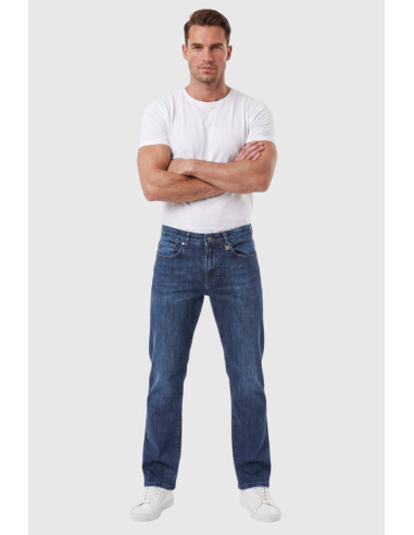DeepSEA Erkek Slim Fit Dar Kesim Likralı Mavi Kot Pantolon – Yumuşak Dokulu Esnek Jean 2600692