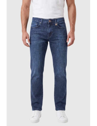 DeepSEA Erkek Slim Fit Dar Kesim Likralı Mavi Kot Pantolon – Yumuşak Dokulu Esnek Jean 2600692
