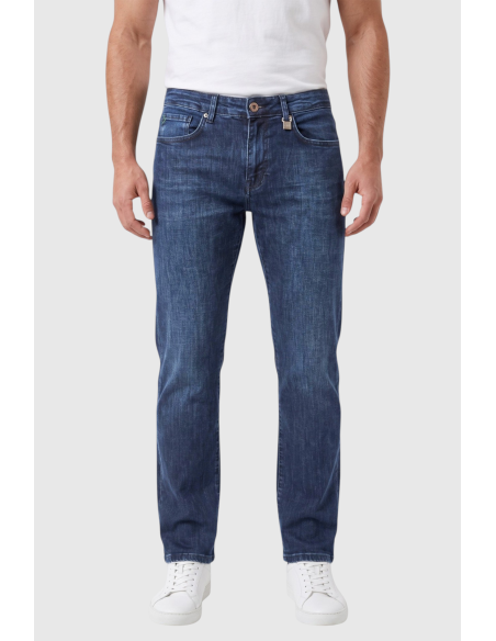 DeepSEA Erkek Slim Fit Dar Kesim Likralı Mavi Kot Pantolon – Yumuşak Dokulu Esnek Jean 2600692