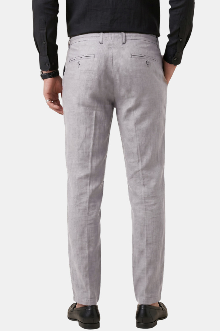DeepSEA Slim Fit Likralı Keten Dokulu Lastikli Belli İpli Yazlık Erkek Pantolon 2603001