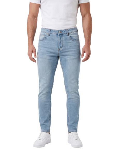 DeepSEA Erkek Slim Fit Dar Kesim Likralı Mavi Kot Pantolon – Yumuşak Dokulu Esnek Jean 2600692