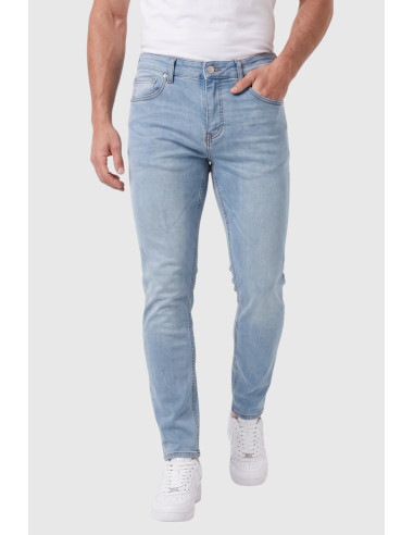 DeepSEA Erkek Slim Fit Dar Kesim Likralı Mavi Kot Pantolon – Yumuşak Dokulu Esnek Jean 2600692