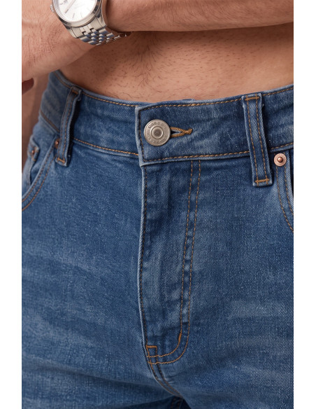 DeepSEA Erkek Slim Fit Dar Kesim Likralı Kot Pantolon – Dar Paça İnce Esnek Jean 2608306