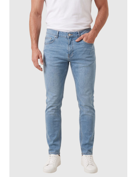 DeepSEA Erkek Slim Fit Dar Kesim Likralı Kot Pantolon – Dar Paça Pamuklu Esnek Jean 2608304