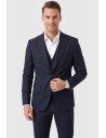 DeepSEA 3 Parça Slim Fit Yelekli Erkek Takım Elbise – Çift Yırtmaçlı Modern Kesim 2601631