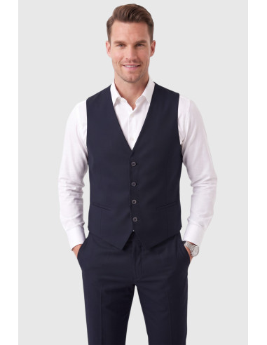 DeepSEA 3 Parça Slim Fit Yelekli Erkek Takım Elbise – Çift Yırtmaçlı Modern Kesim 2601631