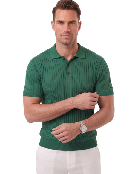 DeepSEA Erkek Regular Fit Rahat Kesim Düğmeli Polo Yaka Triko Tişört Yumuşak Likralı 2608210