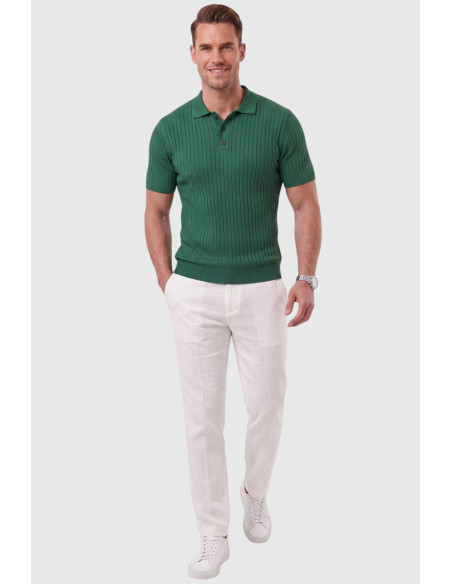 DeepSEA Erkek Regular Fit Rahat Kesim Düğmeli Polo Yaka Triko Tişört Yumuşak Likralı 2608210