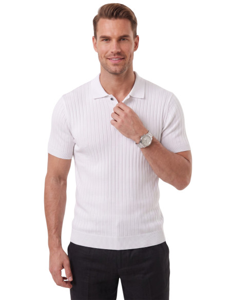 DeepSEA Erkek Regular Fit Rahat Kesim Düğmeli Polo Yaka Triko Tişört Yumuşak Likralı 2608210