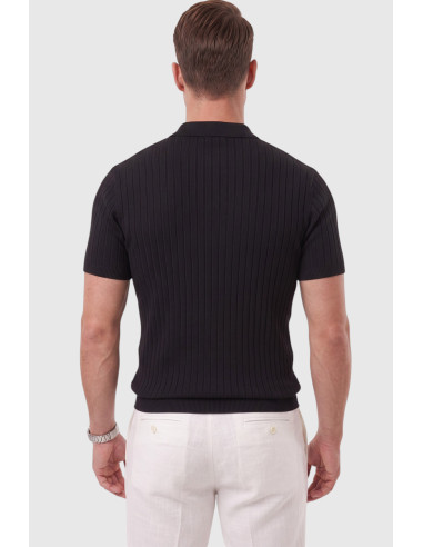 DeepSEA Erkek Regular Fit Rahat Kesim Düğmeli Polo Yaka Triko Tişört Yumuşak Likralı 2608210