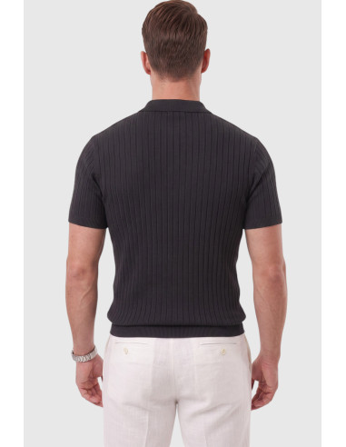 DeepSEA Erkek Regular Fit Rahat Kesim Düğmeli Polo Yaka Triko Tişört Yumuşak Likralı 2608210