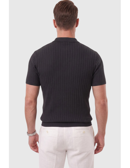 DeepSEA Erkek Regular Fit Rahat Kesim Düğmeli Polo Yaka Triko Tişört Yumuşak Likralı 2608210