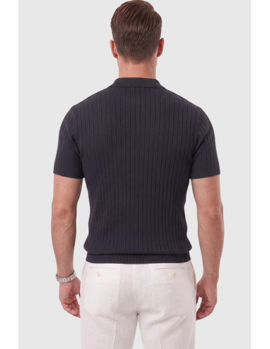 DeepSEA Erkek Regular Fit Rahat Kesim Düğmeli Polo Yaka Triko Tişört Yumuşak Likralı 2608210